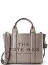 Small Leather Tote Bag Grey - MARC JACOBS - BALAAN 2