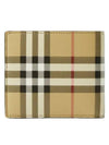 Check Half Wallet Beige - BURBERRY - BALAAN 3