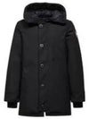 Chateau Logo Hooded Parka Black - CANADA GOOSE - BALAAN 2