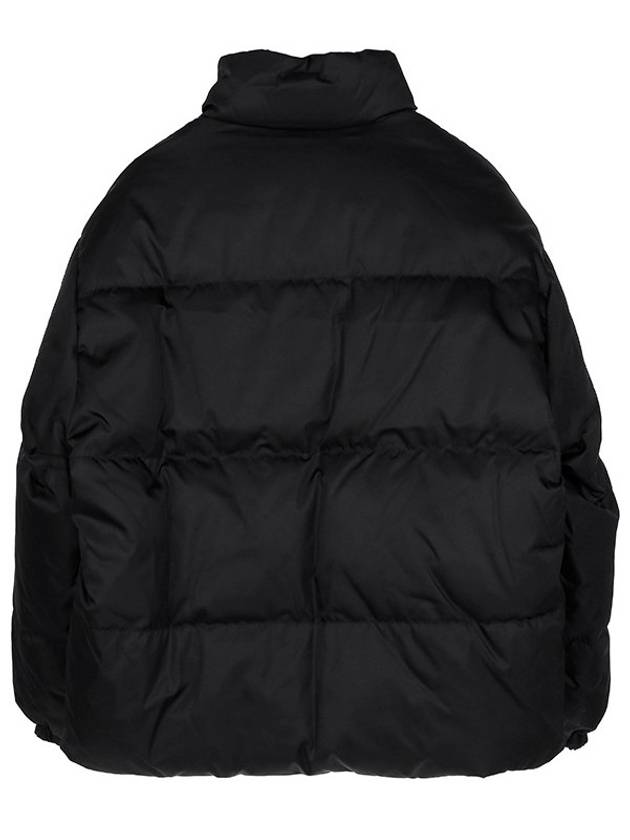 Medium-Length Re-Nylon Reversible Down Padded Jacket Black - PRADA - BALAAN 4