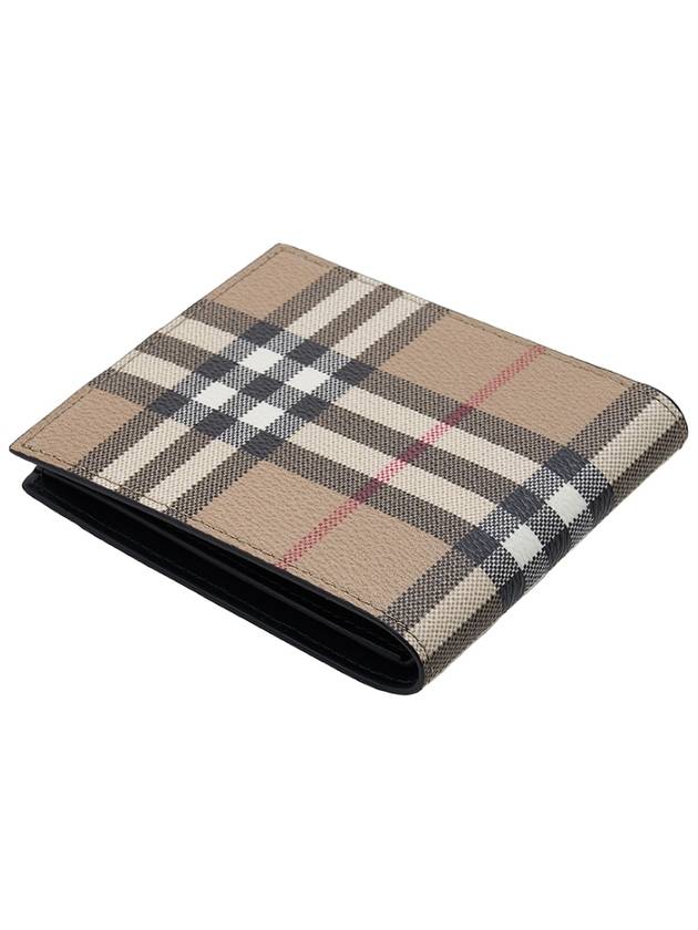 Check Half Wallet Beige - BURBERRY - BALAAN 5