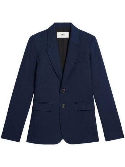 2 Button Blazer Jacket Nautic Blue - AMI - BALAAN 2