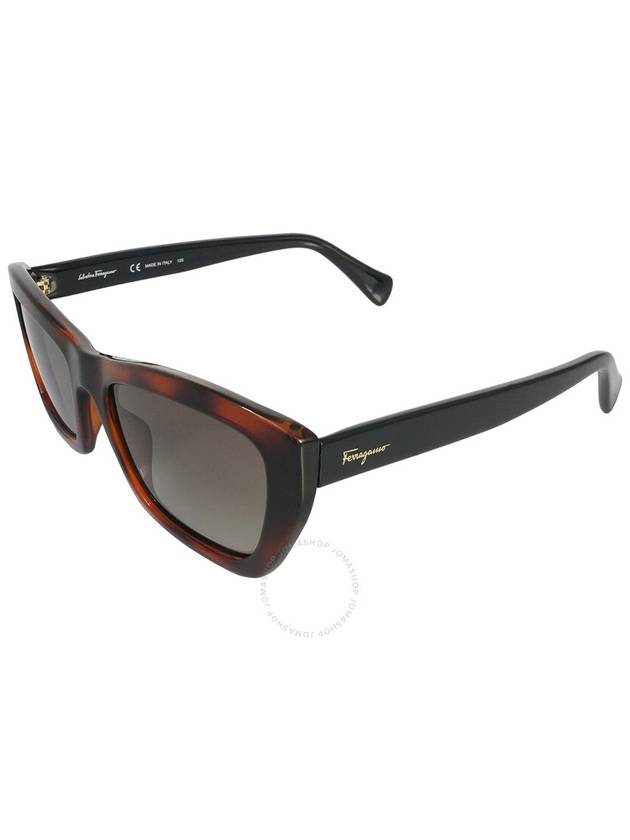 Eyewear Rectangle Logo Sunglasses Tortoise - SALVATORE FERRAGAMO - BALAAN 3