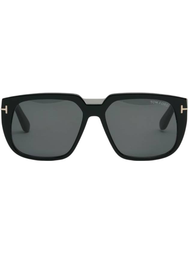 Eyewear Square Horn Rimmed Sunglasses Black - TOM FORD - BALAAN 1