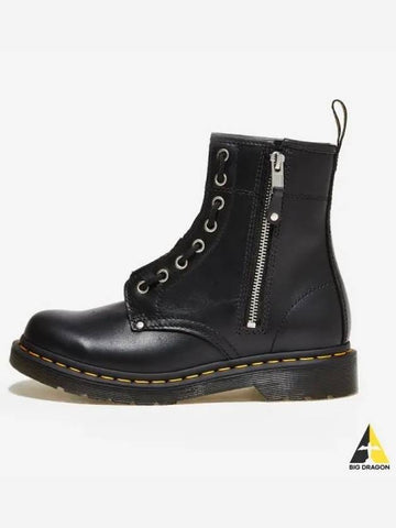 Dr Martens 1460 Twin Zip BLACK - DR. MARTENS - BALAAN 1