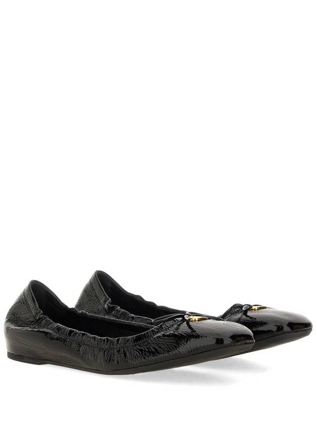 V Logo Signature Flats Black - VALENTINO - BALAAN 3