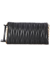 Matelasse Nappa Leather Shoulder Bag Black - MIU MIU - BALAAN 4