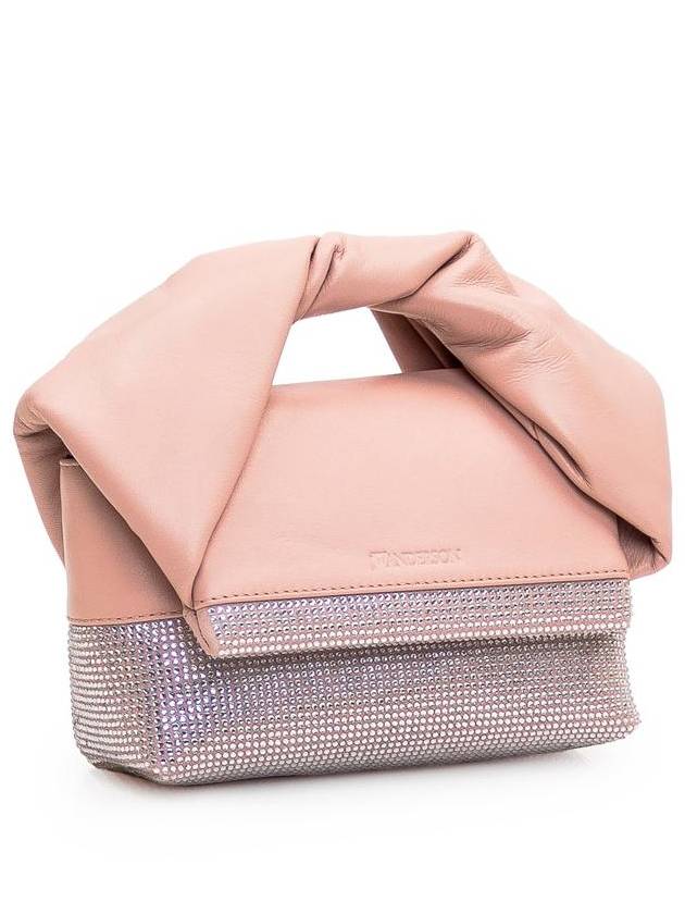 Twister Crystal Leather Small Tote Bag Pink - JW ANDERSON - BALAAN 4