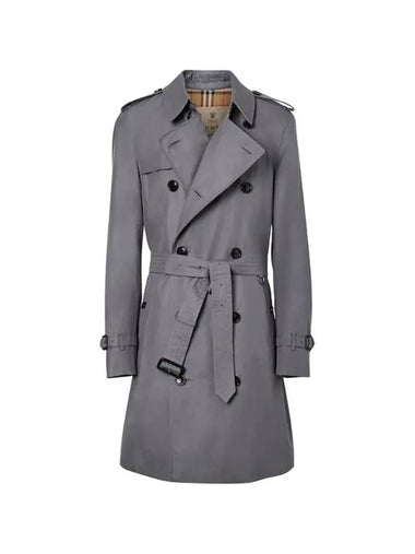 Chelsea Heritage Midi Trench Coat Grey - BURBERRY - BALAAN 1