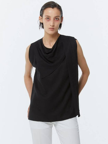 DRAFFED SLEEVELESS TOP BLACK - KIMDOH - BALAAN 1