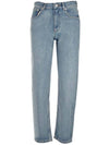 Martin Stone Wash Denim Straight Jeans Indigo - A.P.C. - BALAAN 1