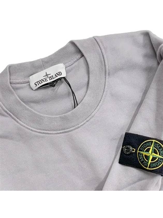 Wappen Patch Garment Dyed Sweatshirt Grey - STONE ISLAND - BALAAN 7