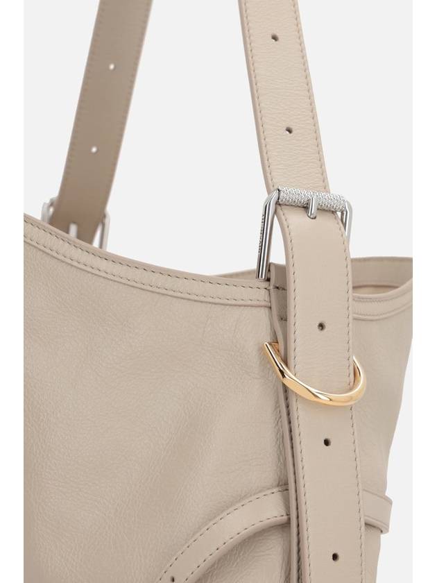 Voyou Medium Leather Shoulder Bag Beige - GIVENCHY - BALAAN 5