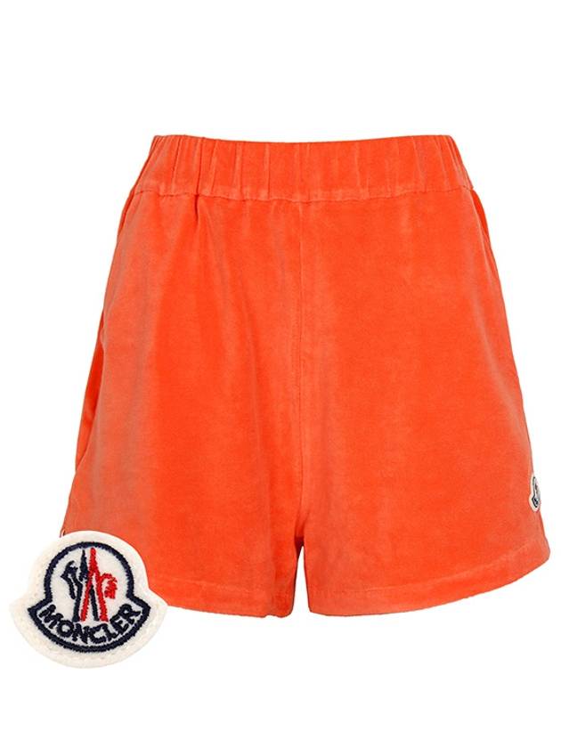 Orange Terry Shorts Pants 8H00022 596LS 30A 00038 - MONCLER - BALAAN 1