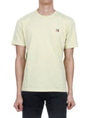 Fox Head Patch Classic Short Sleeve T-Shirt Yellow - MAISON KITSUNE - BALAAN 2