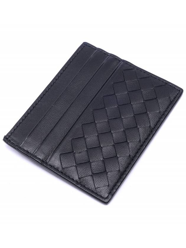 Intrecciato Weaving Card Wallet Navy - BOTTEGA VENETA - BALAAN 6