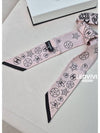 CC Logo Heart Star Printed Silk Twilly Bandeau Petite Scarf Baby Pink AAA371 - CHANEL - BALAAN 9