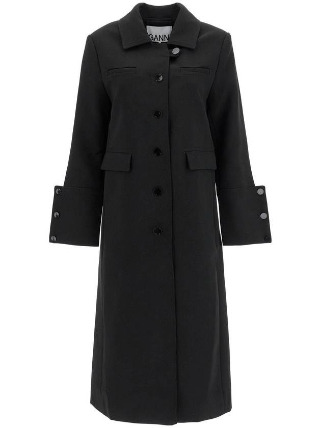 Coat F9606 099 BLACK - GANNI - BALAAN 2