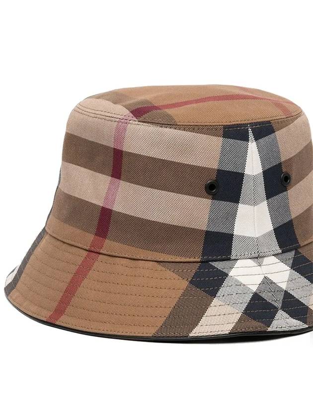 House Check Bucket Hat Brown - BURBERRY - BALAAN 5