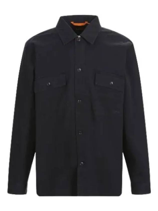 Boss embroidered logo double pocket shirt jacket jumper - HUGO BOSS - BALAAN 1