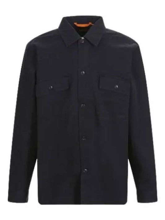 Boss embroidered logo double pocket shirt jacket jumper - HUGO BOSS - BALAAN 1