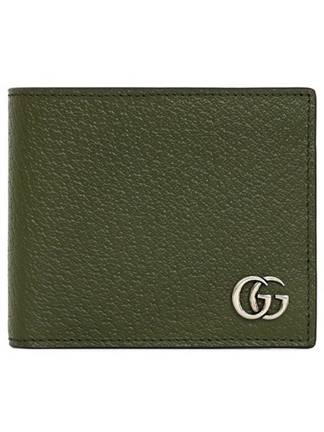 GG Marmont Leather Half Wallet Forest Green - GUCCI - BALAAN 1