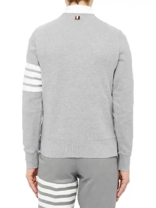 4 Bar Loopback Jersey Sweatshirt Light Grey - THOM BROWNE - BALAAN 10