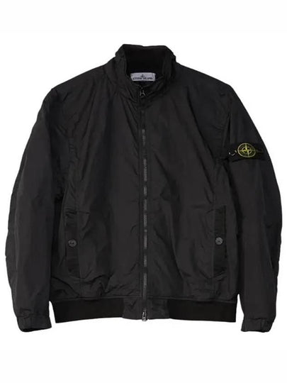 Crinkle Reps Wappen Bomber Jacket Black - STONE ISLAND - BALAAN 2