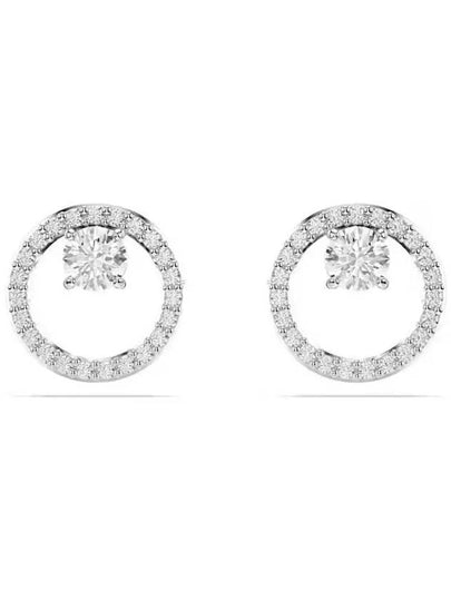 Constella Stud Earrings Silver - SWAROVSKI - BALAAN 2