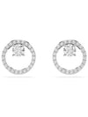 Constella Stud Earrings Silver - SWAROVSKI - BALAAN 2