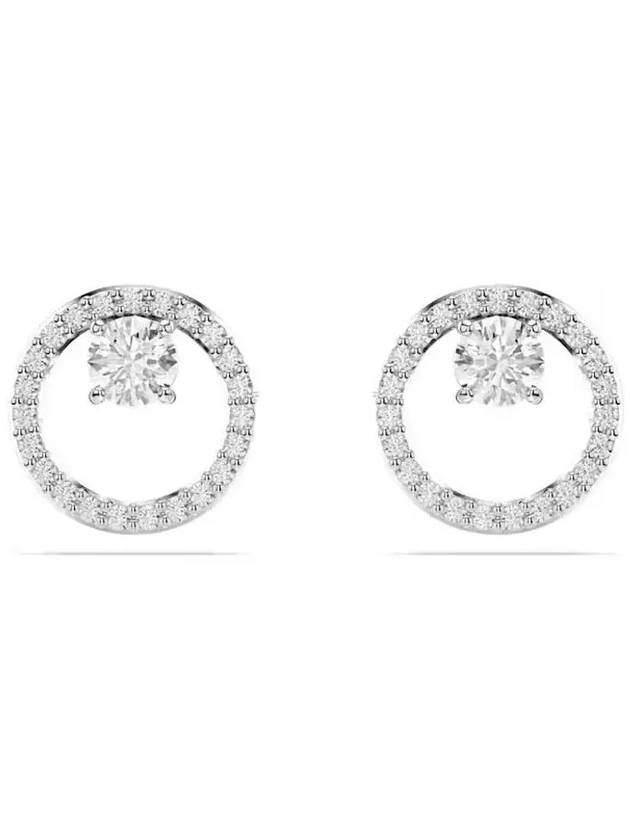 Constella Stud Earrings Silver - SWAROVSKI - BALAAN 2