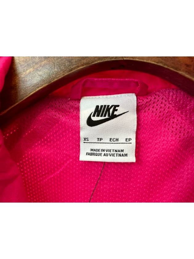 Kids Crop Windbreaker Jacket FB1267 615 Fuchsia Pink Girls XS 130 S 140 M 150 L 160 - NIKE - BALAAN 4