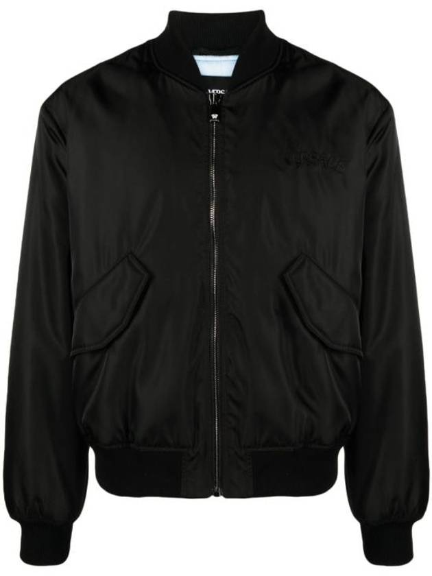 Logo Bomber Jacket Black - VERSACE - BALAAN 2