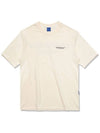 London Address CR Short Sleeve T Shirt Cream - ICONOGRAPHY - BALAAN 7