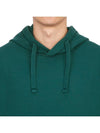 Tape For Print Brushed Cotton Fleece Hoodie Petrol Green - STONE ISLAND - BALAAN 7