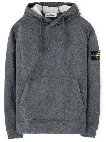 Wappen Patch Cotton Fleece Hoodie Dark Grey - STONE ISLAND - BALAAN 2