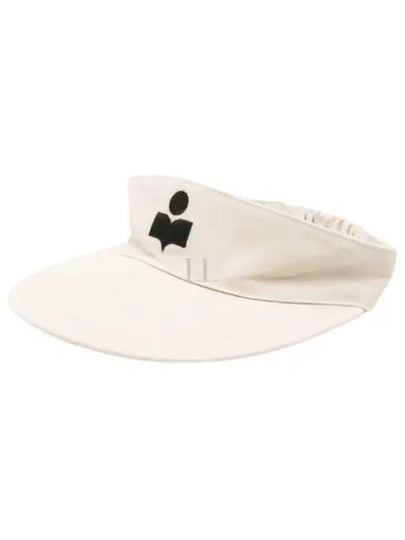 Embroidered Logo Visor Cap Ivory - ISABEL MARANT - BALAAN 2