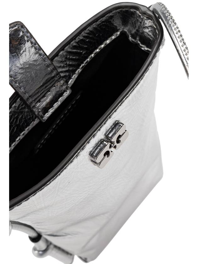 Ganni Shoulder Bag ‘Bou’, Women's, Silver - GANNI - BALAAN 5