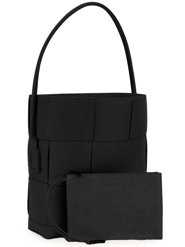 Arco Vertical Large Calfskin Tote Bag Black - BOTTEGA VENETA - BALAAN 4