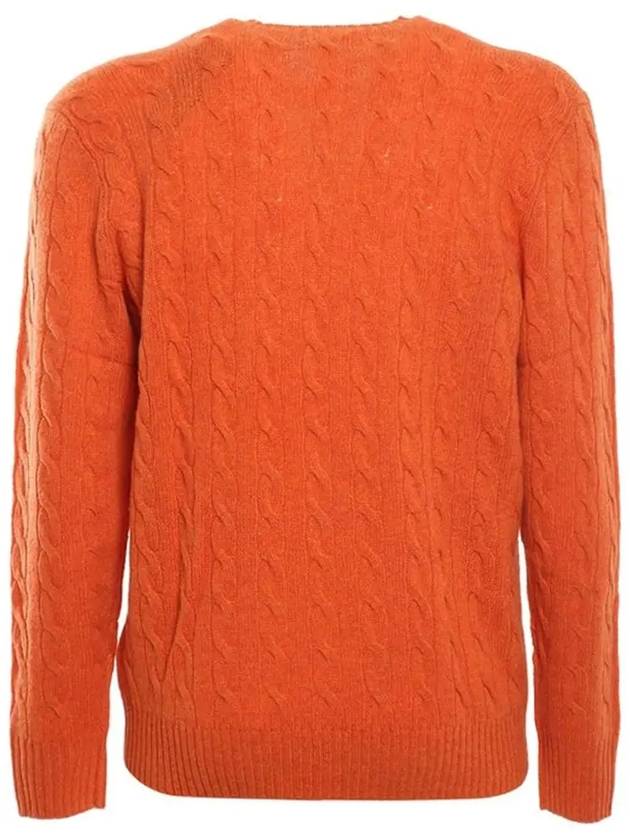 Embroidery Logo Pony Knit Top Orange - POLO RALPH LAUREN - BALAAN 4