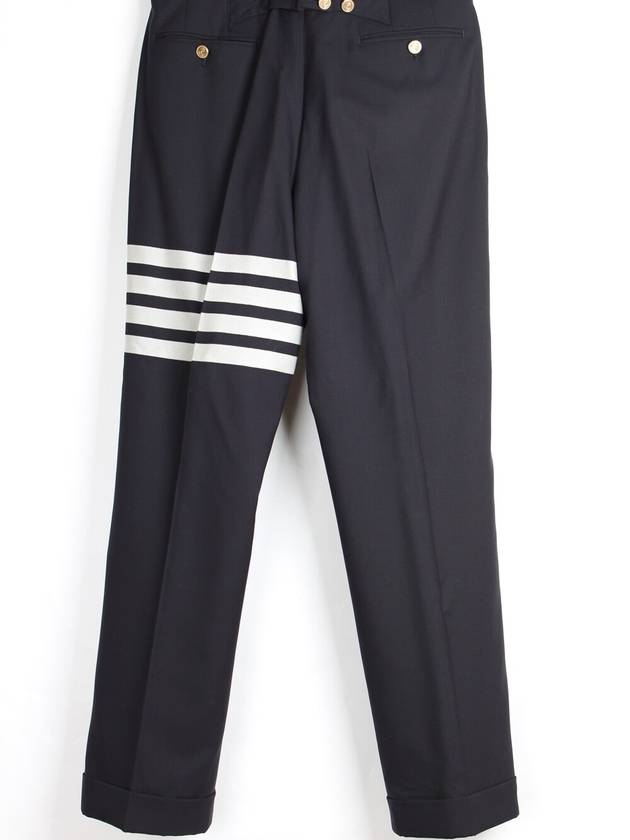 4 bar plain weave suit navy bottoms 2 110 - THOM BROWNE - BALAAN 3