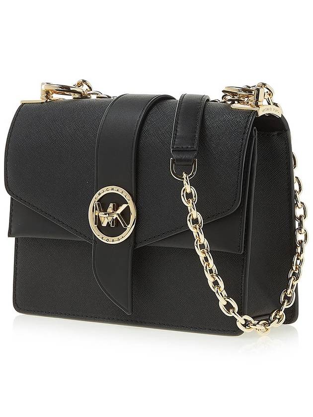 Greenwich Small Saffiano Leather Cross Bag Black - MICHAEL KORS - BALAAN 3