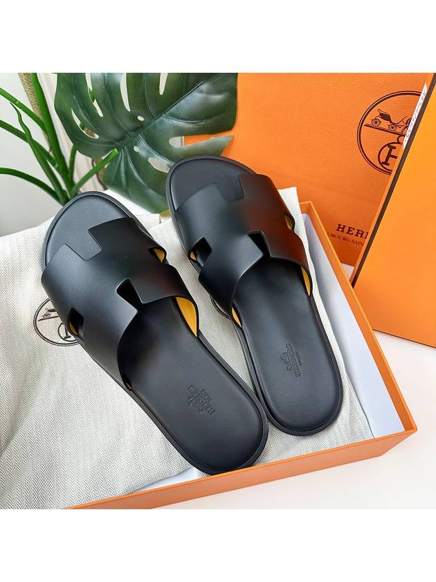 Izmir Sandal Calfskin & Noir - HERMES - BALAAN 7