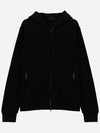 Men's Logo Hooded Zip-Up Black - MONCLER - BALAAN 2