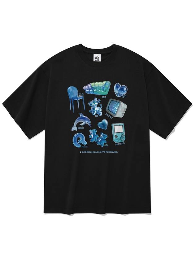 Blue Collector Short Sleeve T-Shirt Black - RADINEO - BALAAN 1