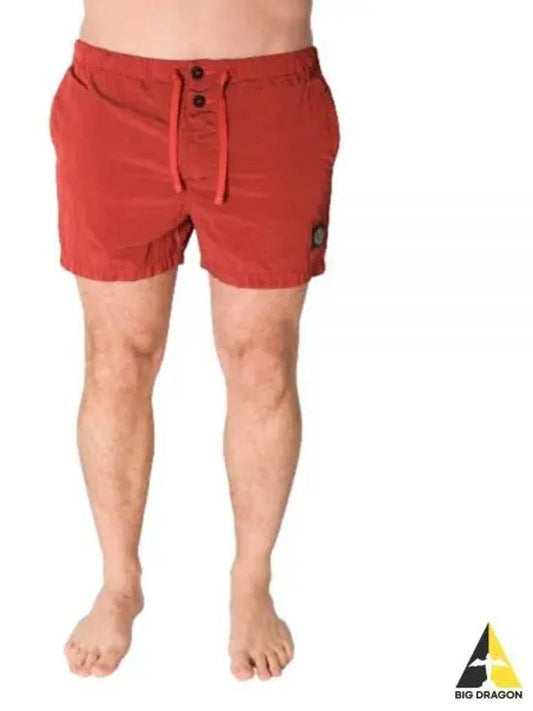 Swimming Nylon Trunk Shorts Red - STONE ISLAND - BALAAN 2