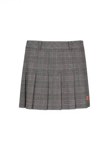 Annew Women s Winter Check Point Pleated Skirt AGCWWSQ05 BR Domestic Product GQCY22092857328 - ANEWGOLF - BALAAN 1