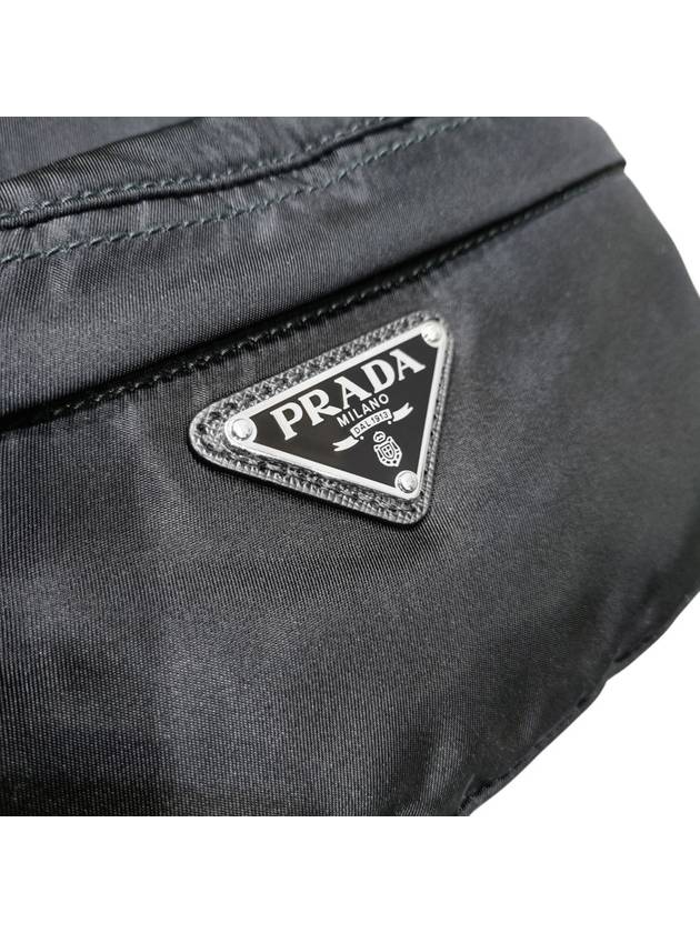 2VH038 Black Re Nylon Biker Bag Cross - PRADA - BALAAN 9