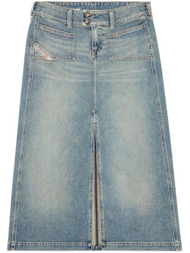 De Hirsch Denim Midi Skirt A1372909J55 - DIESEL - BALAAN 1