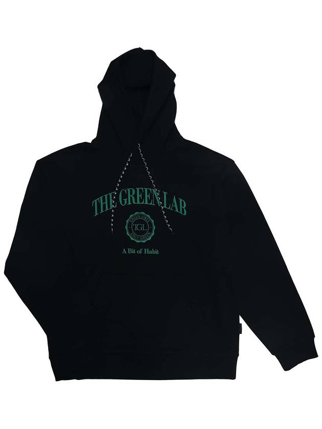 Varsity Graphic Hoodie Black - THE GREEN LAB - BALAAN 5